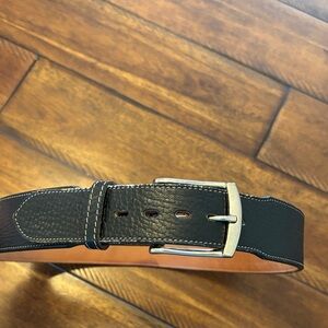 Men's Black Vintage Tony Lama Leather Belt